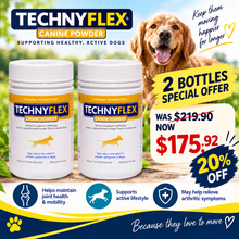 Load image into Gallery viewer, ☆SPECIAL☆ TWIN PACK Technyflex® Canine 200g Powder tub
