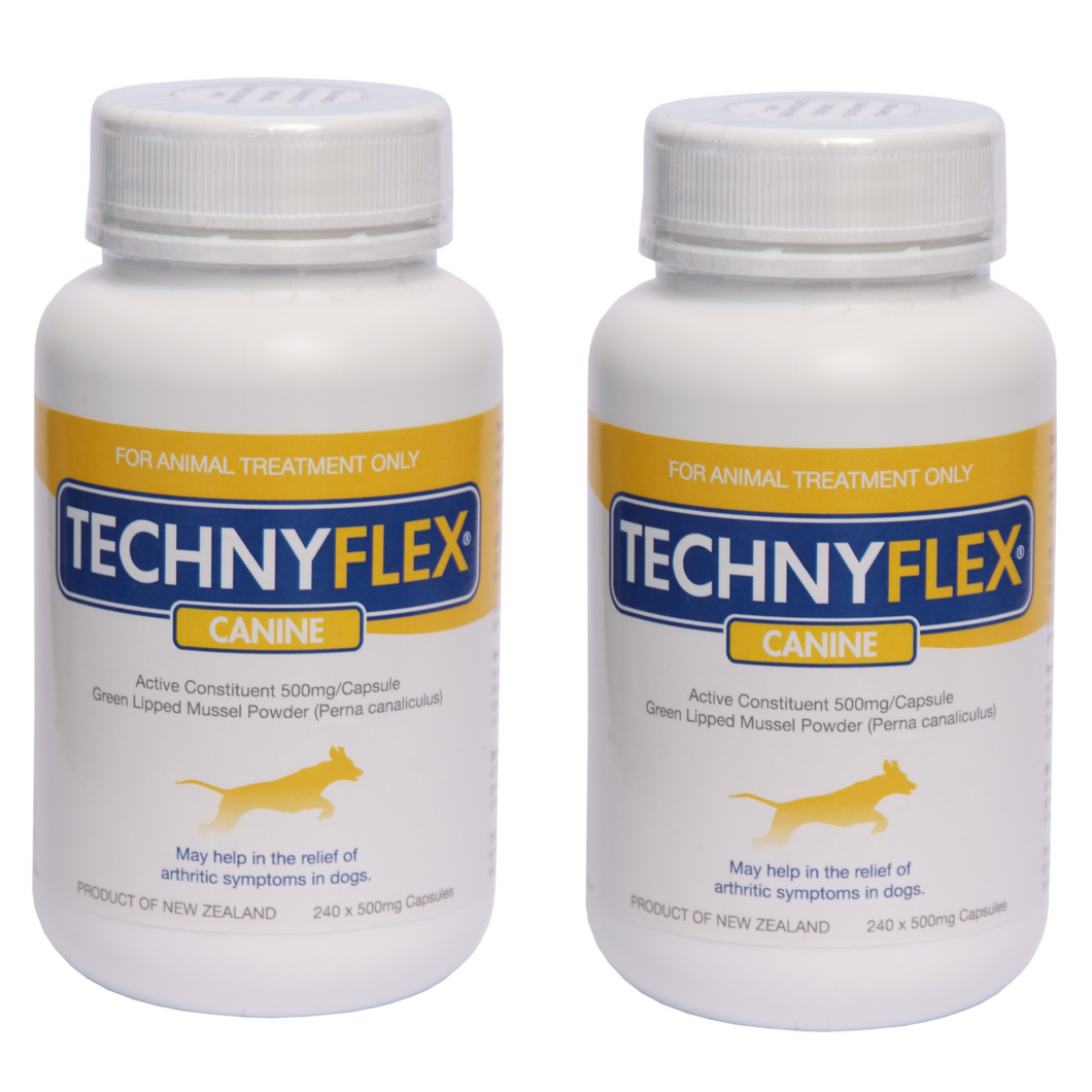 ☆SPECIAL☆ TWIN PACK Technyflex® Canine Joint Supplement 240 Capsules 500mg (Exp: 07/24)