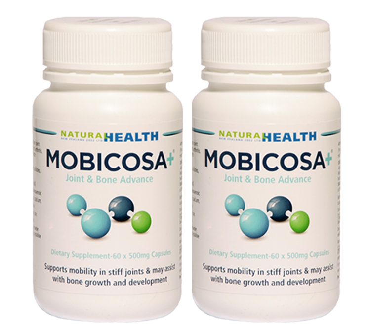 ☆SPECIAL☆ TWIN PACK Mobicosa+® Premium Joint Supplement 60 x 500mg Capsules (Exp: 12/25) (120 Capsules)