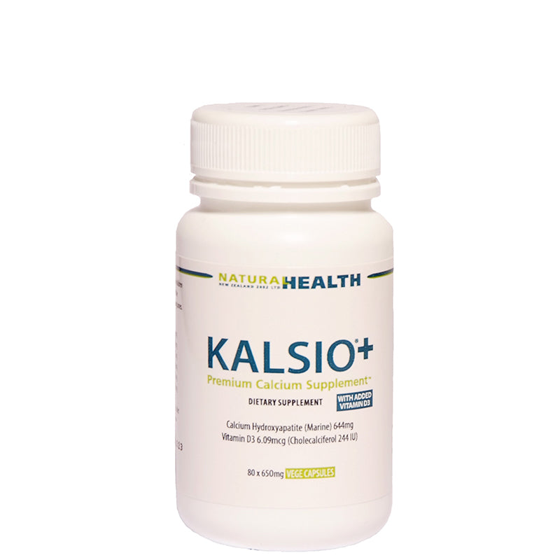 Kalsio®+ Calcium & Vitamin D Supplement 80 Capsules 650mg