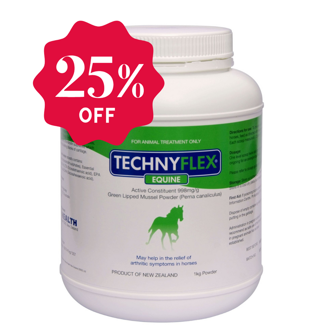 ☆SPECIAL☆ Super SINGLE Technyflex® Equine 1kg powder tub (Exp: 03/26 or 05/26)