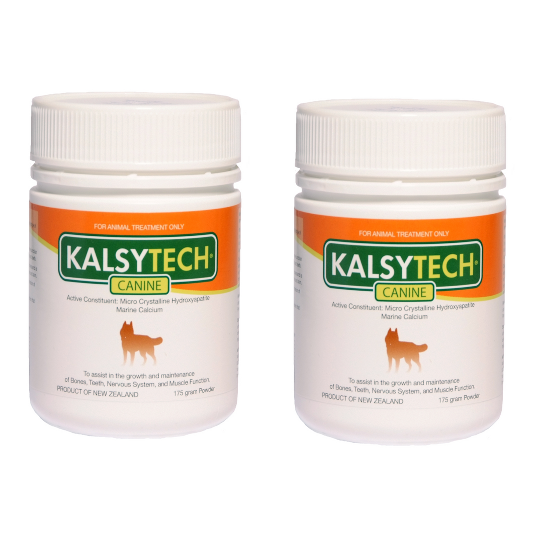 ☆SPECIAL☆ TWIN PACK Kalsytech® Canine Calcium Supplement 175g Powder (Exp: 03/27)